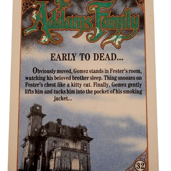 1991 Topps The Addams Family #32 Early To Dead & #68 Night Of The Big Bash Cards - Picture 15 of 15